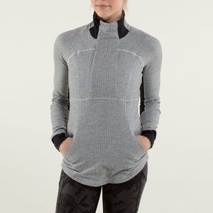 Lululemon Base Runner 1/2 Zip Herringbone Size 4